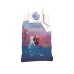 Parure de lit - disney - reine des neiges - 100% coton - 140x200 cm - lavable  40c