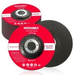 Disques abrasifs � lamelles - hychika - 125 mm - lot de 10 - �paisseur 6 mm - alumine haute performance ...
