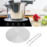 Adaptateur pour plaque  induction - vgeby - 20cm - convient pour une casserole en fer et en cramique ...