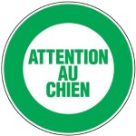 Disque - attention au chien - d: 180 mm