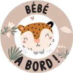 Disque b�b� � bord 15 cm collection magn�tique couleur motif automne color pop - france