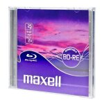 Disque bluray réinscriptible maxell bd - re 25gb sl boite 10mm unitaire - vitesse décriture 2x Disque bluray réinscriptible maxell bd - re 25gb sl boite 10mm unitaire - vitesse décriture 2x
