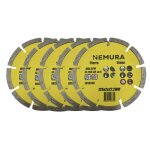 Disque diamant 125mm pour bton pierre et brique - nemura - 125 x 2. 0 x 22. 2mm
