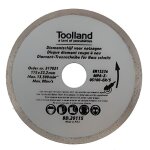 Disque de diamant - perel - 180 mm - 22. 2 mm - coupe  eau - 8600 rpm max