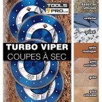 Disque diamant� - rubi - tva turbo viper - 180 mm - coupes � sec - mat�riaux durs