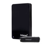 Disque dur 25 portable - hdd 3. 2 + usb - intenso - 2 to + 64 go
