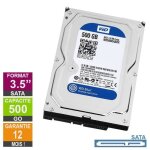 Disque dur 500go sata 3. 5 western digital blue wd5000aakx - 07u6aa1 25mm 7200rpm 16mo