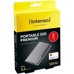 Disque dur ssd externe - intenso - premium - 2 to - gris