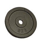 Disque en fonte 5 kg sportifrance - adapt aux barres de musculation de diamtre 28mm