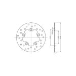 Disque de frein arri�re sifam pour scooter kymco 125 like 2009 � 2016 ar