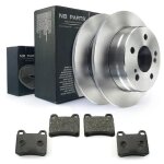 Disques de frein plaquettes arrire 258mm pour mercedes - benz 190 w201 w202 c124