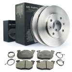 Disques de frein plaquettes avant 247mm ventil� citroen saxo s0 s1 1. 4 vts lot