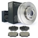 Disques de frein + plaquettes avant 284mm plein mercedes - benz c124 s124 w124