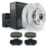Disques de frein + plaquettes avant 284mm plein pour mercedes - benz classe c w202