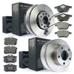 Disques de frein + plaquettes avant 288mm + arrire pour audi a6 c5 skoda superb