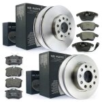 Disques de frein + plaquettes avant arrire 288 / 253mm audi a3 8p seat skoda vw