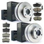 Disques de frein + plaquettes avant + arrière pour audi 80 8c b4 1. 6 2. 0 2. 3 e Disques de frein + plaquettes avant + arrière pour audi 80 8c b4 1. 6 2. 0 2. 3 e