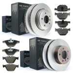 Disques de frein + plaquettes avant + arrire bmw 5 5er e60 e61 6 6er e63 e64