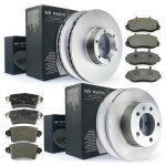 Disques de frein + plaquettes avant + arri�re opel movano renault ma�tre ii 15