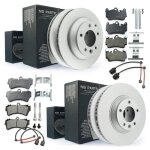 Disques de frein plaquettes avant arri�re pour porsche cayenne 955 3. 2 s 4. 5