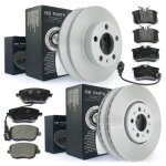 Disques de frein + plaquettes avant arri�re seat cordoba ibiza 3 vw polo 9n 9a4