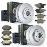 Disques de frein plaquettes kit avant + arri�re opel zafira a f75 avec abs astra