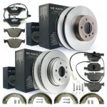 Disques de frein + plaquette + sem + handbrake + accessoire avant + arrire bmw
