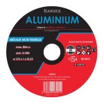Disque a tronconner alu 125x1 plat