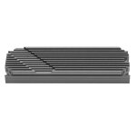 Dissipateur thermique ssd m. 2 2280 en alliage daluminium omabeta - gris
