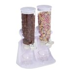Relaxdays distributeur de céréales double rangement pour muesli cornflakes fruits secs bonbons plastique ... Relaxdays distributeur de céréales double rangement pour muesli cornflakes fruits secs bonbons plastique ...