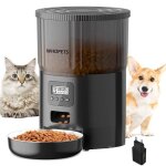 Distributeur croquettes chat automatique 4lwhd programmer 6 repas 40 portions enregistrer vocal 10s ...