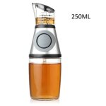 Distributeur dhuile et de vinaigre en verre premium avec mesure 250ml large ouverture distributeur dhuile ...