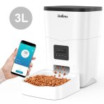 Distributeur de nourriture automatique - wifi - 3l - programmable - 10 repas / jour - pour chien et chat ...