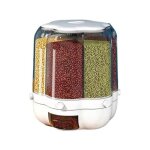 Distributeur de nourriture s�che rotatif conteneur de stockage de riz de grande capacit� bo�te de conteneur ...