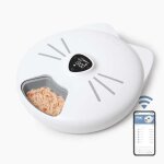 Distributeur de repas pour chat connect - catit - pixi smart - 6 x 170ml - ecran tactile lcd - avec ...