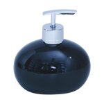 Distributeur de savon en c�ramique msv - java noir - design �l�gant et original