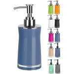 Distributeur de savon liquide - spirella - sydney - acrylique - acier inoxydable - 200 ml