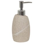 Distributeur de savon - msv - malua - effet pierre - beige - pompe inox