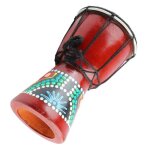 Djembe en bois 5in percussion main instrument africain son croustillant - qqmora Djembe en bois 5in percussion main instrument africain son croustillant - qqmora