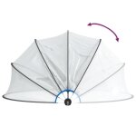 Dme de piscine rond 467x234 cm pvc - shipenophy - protection contre le soleil et la pluie - facile  ...
