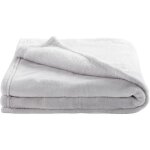 Domiva couverture microdoux - microfibre 100% polyester - uni - perle - 75 x 100 cm Domiva couverture microdoux - microfibre 100% polyester - uni - perle - 75 x 100 cm