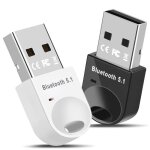 Dongle bluetooth 5. 1cl bluetooth usb pour pc compatible avec windows 11 10 8. 1 7 xpsans fil adaptateur ...