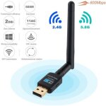 Dongle wifi 600mbps cl� wifi adaptateur usb 4g pour pc windows etc