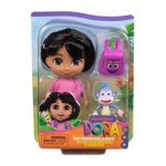 Dora - poupe 15cm + figurine babouche - ds 3 ans - dora lexploratrice