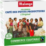 Dosettes commerce quitable 104 g malongo