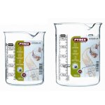 Doseurs - pyrex - kitchen lab - 2 pi�ces - 025 l et 05 l - verre transparent