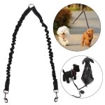 Double double attelage de chien duplex conduit 2 voies chiens de compagnie marchant scurit laisse