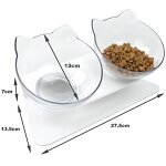 Bol de nourriture - non spcifi - as 368r - support surlev - transparent - pour petits animaux