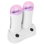 Double cartridge wax depilatory roller warmer heater waxing body hair removal machine - shipenophy