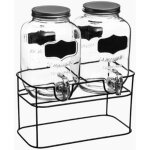 Double distributeur � boisson 2x4l avec base transparent